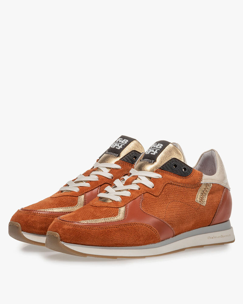 Sneaker suede orange