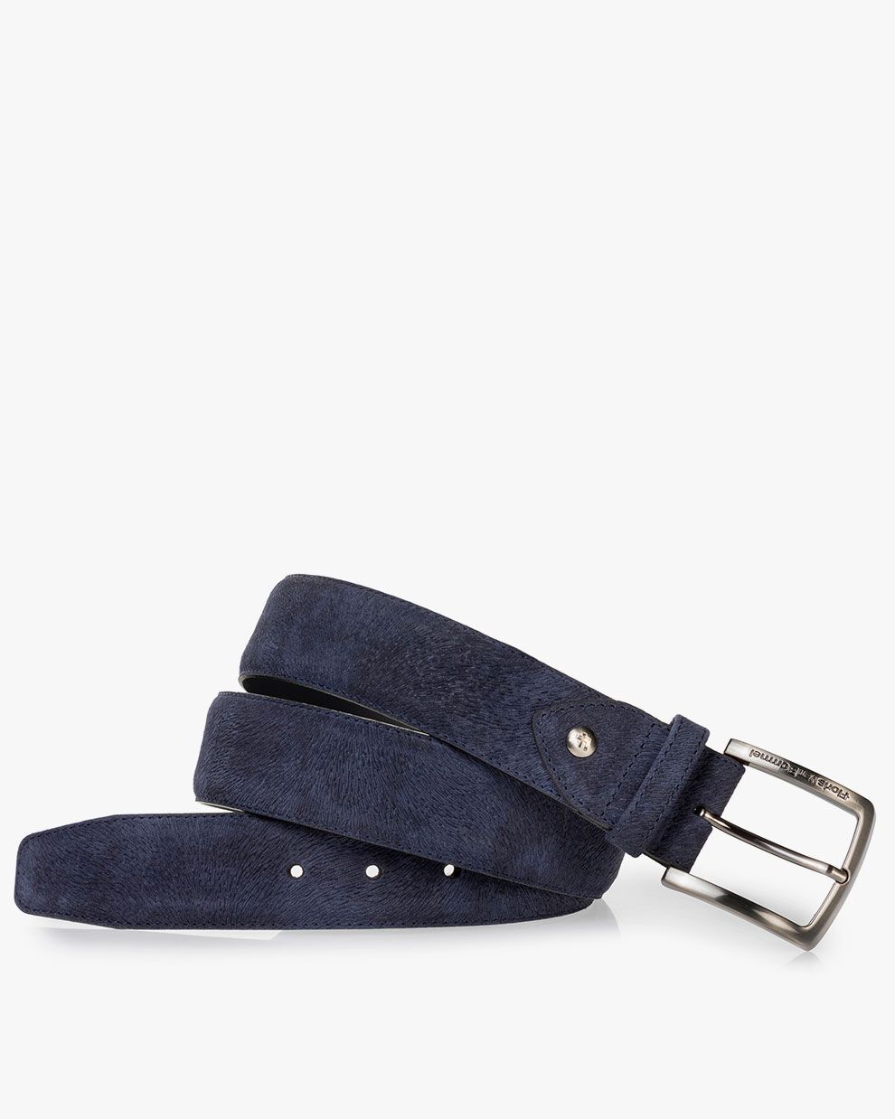 Belt printed leather blue CFM-10058-40-08 | Floris van Bommel®