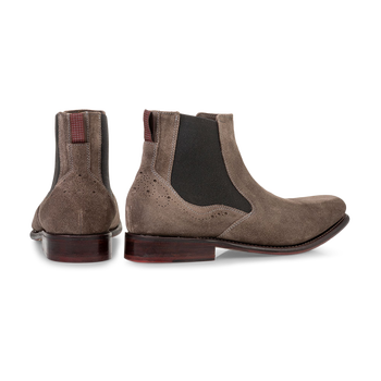 Chelsea boot suede taupe