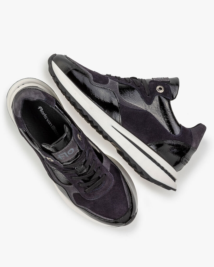 Sneaker patent leather black