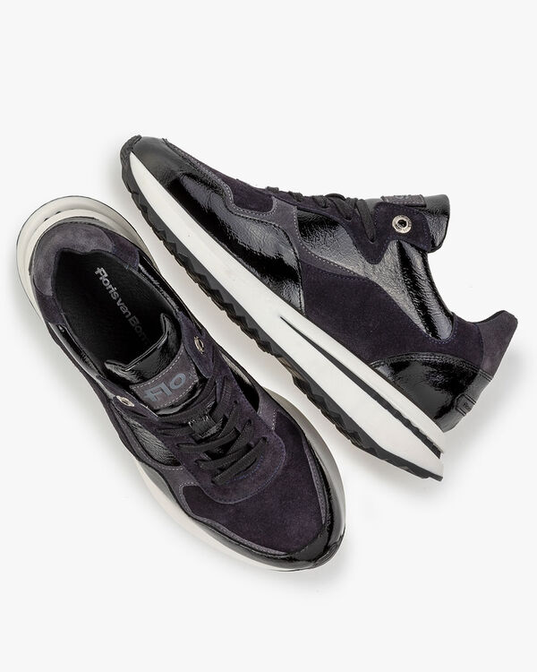 Sneaker patent leather black