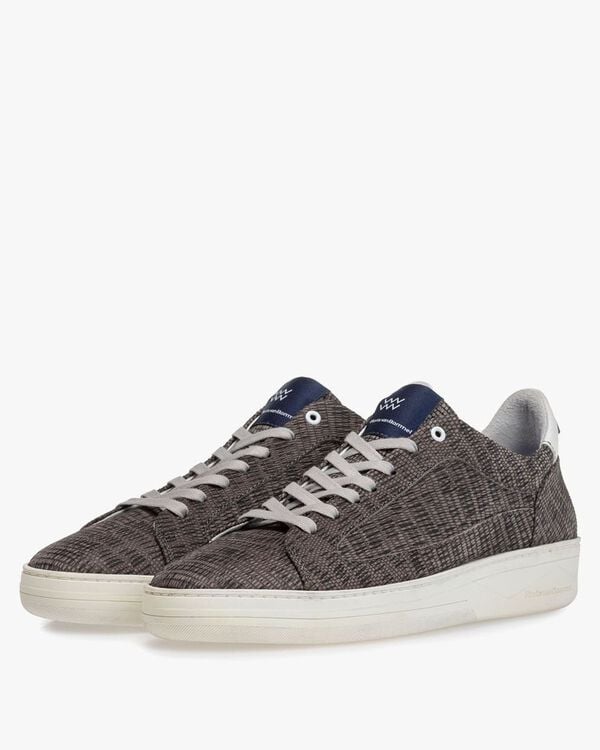 Sneaker with print taupe