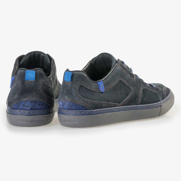 Floris van Bommel men’s dark blue suede leather sneaker