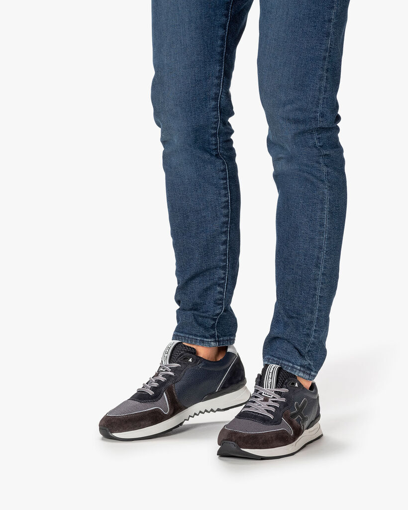 Sneaker suede blue/green