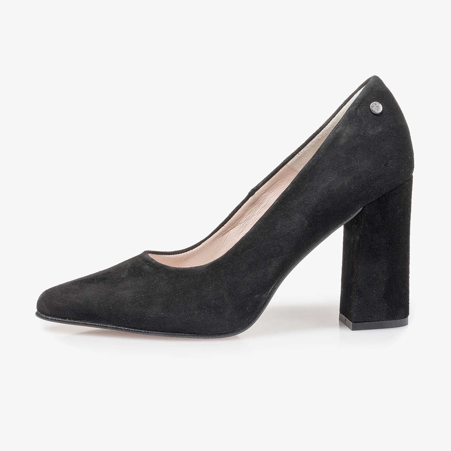 Black suede leather pumps 85519 09 Floris van Bommel