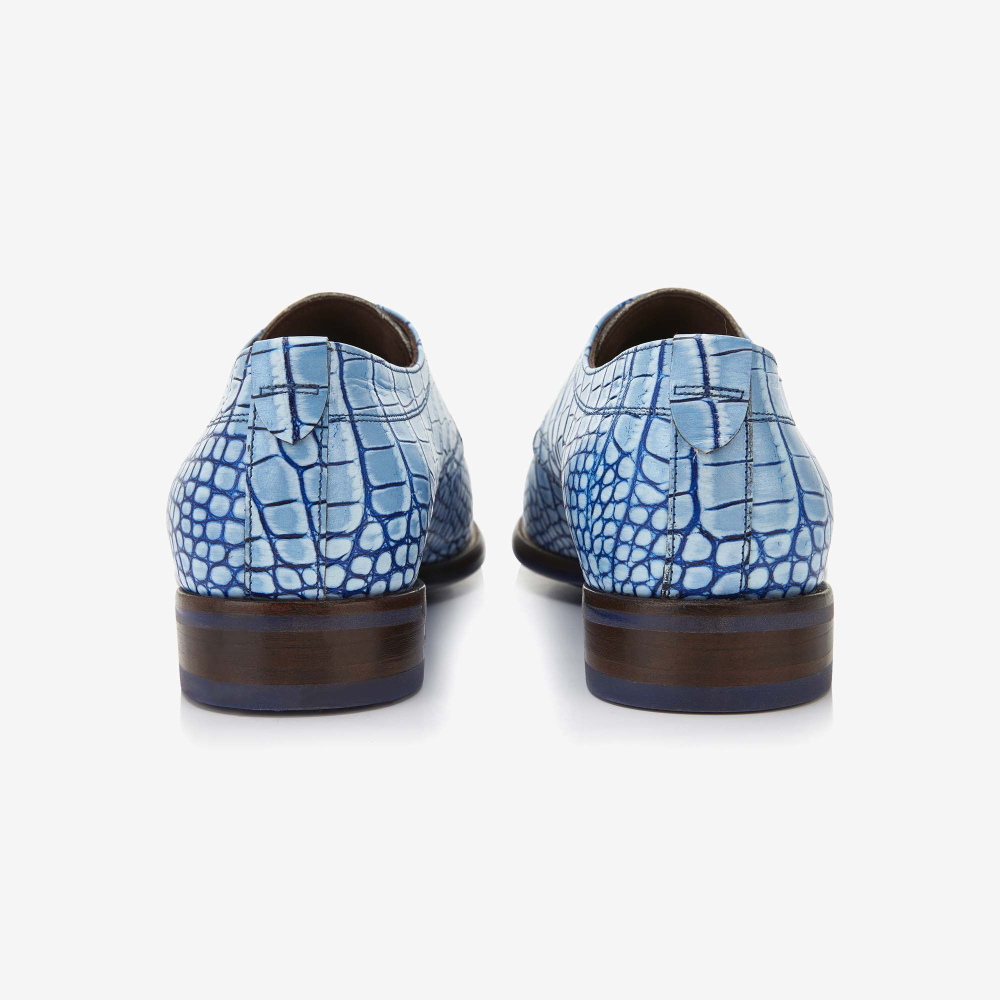 Blue alligator shoes discount
