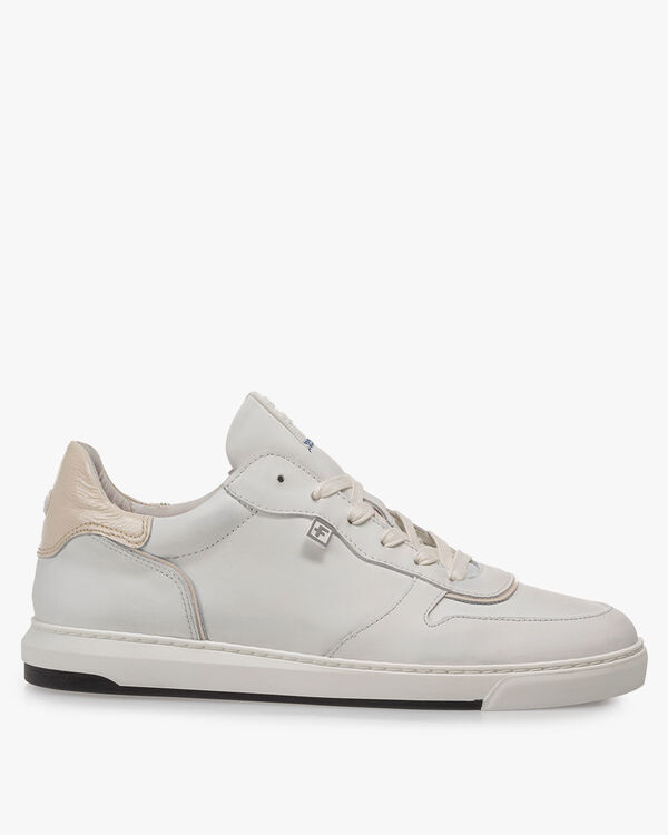 Sneaker calf leather white