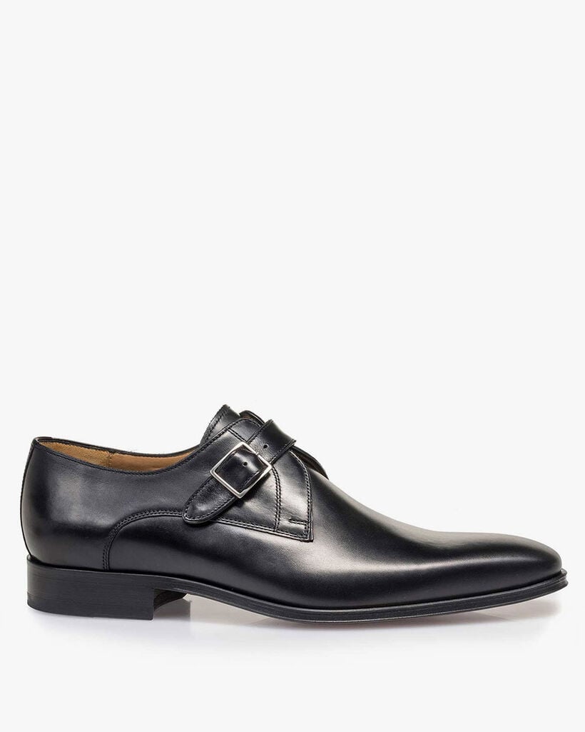 Monk strap calf leather black