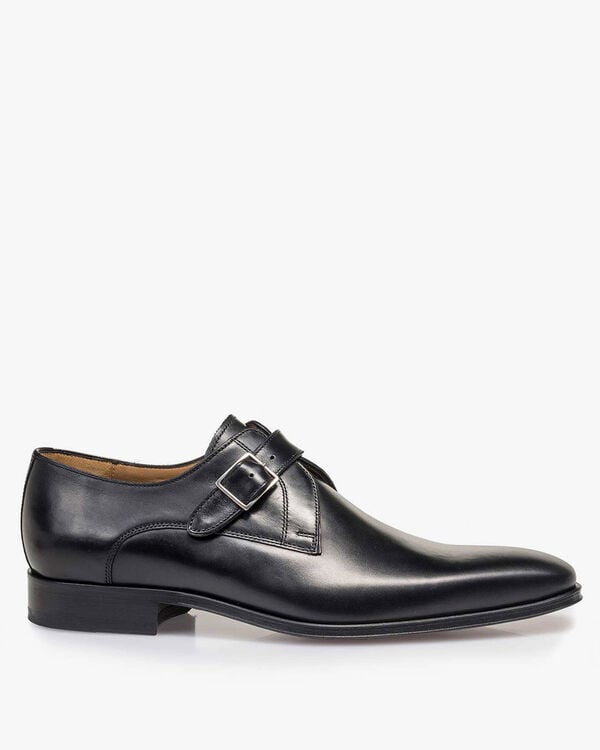 Monk strap calf leather black