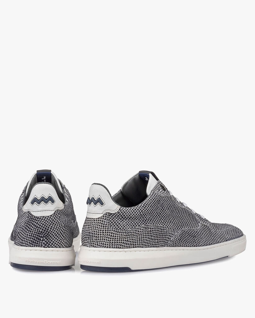 Sneaker suede leather off-white