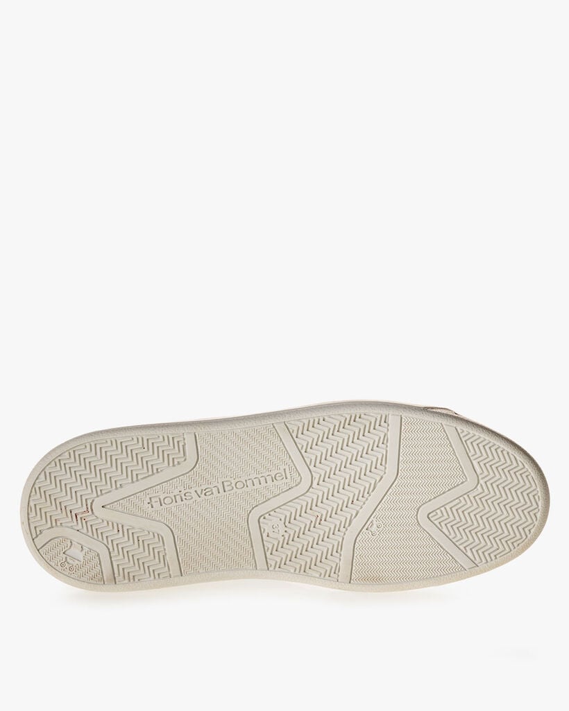 Sneaker printed leather white