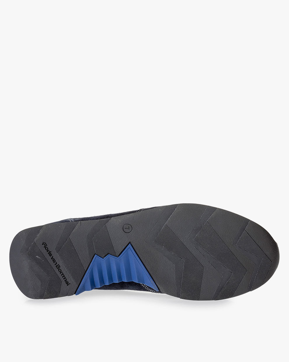Blue suede leather sneaker 16446 01 Floris van Bommel Official
