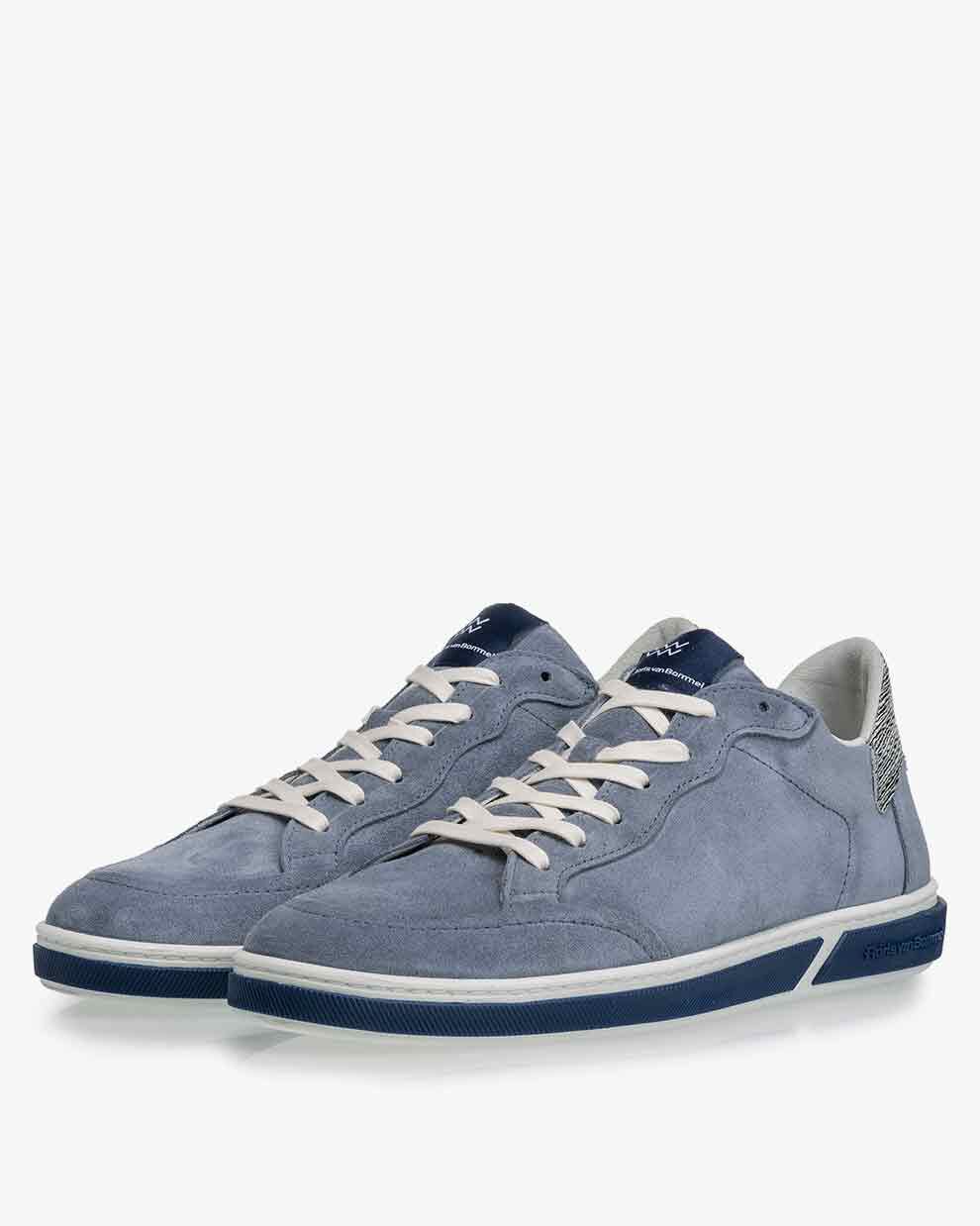 Sneaker suede blue 13350/29 | Floris van Bommel Official®
