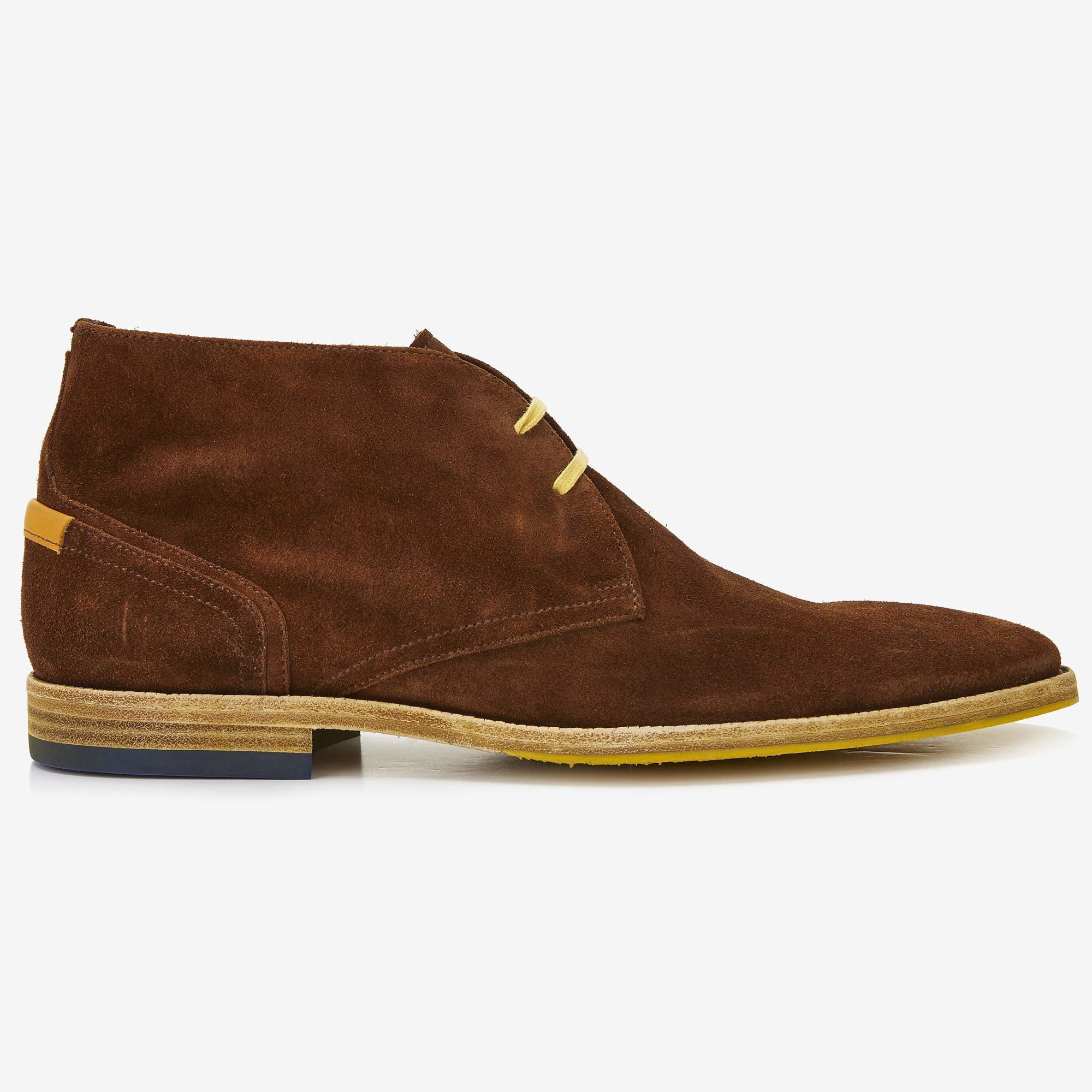 Lace up shoes men Floris van Bommel cognac suede men s lace up boot Floris van Bommel