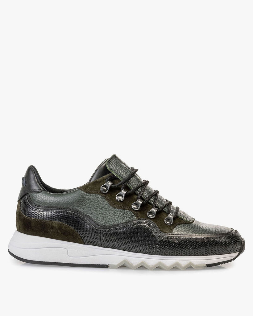 Sneaker leather green