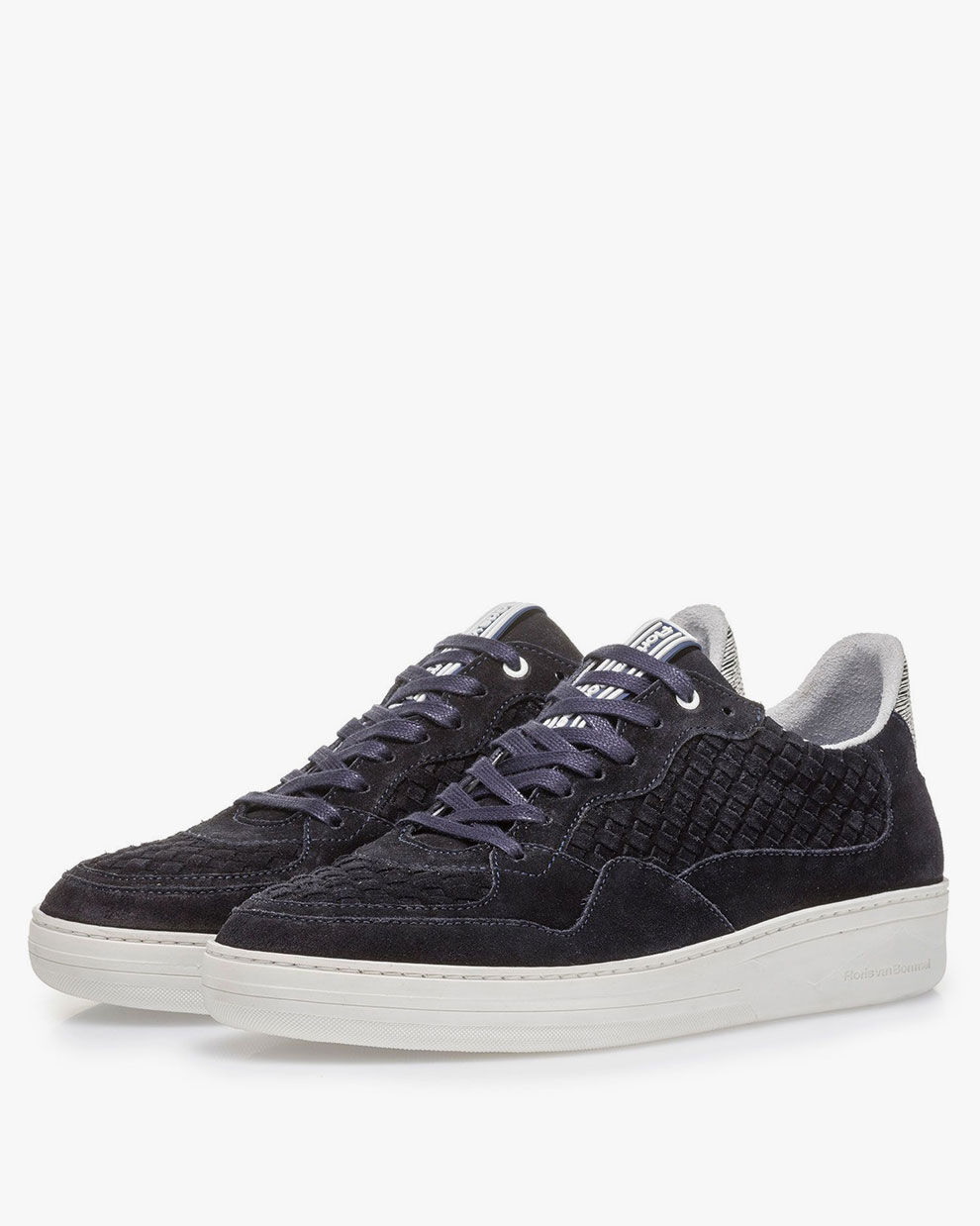 Floris van Bommel Witte Lage Sneakers 16265 - Schoenen.nl