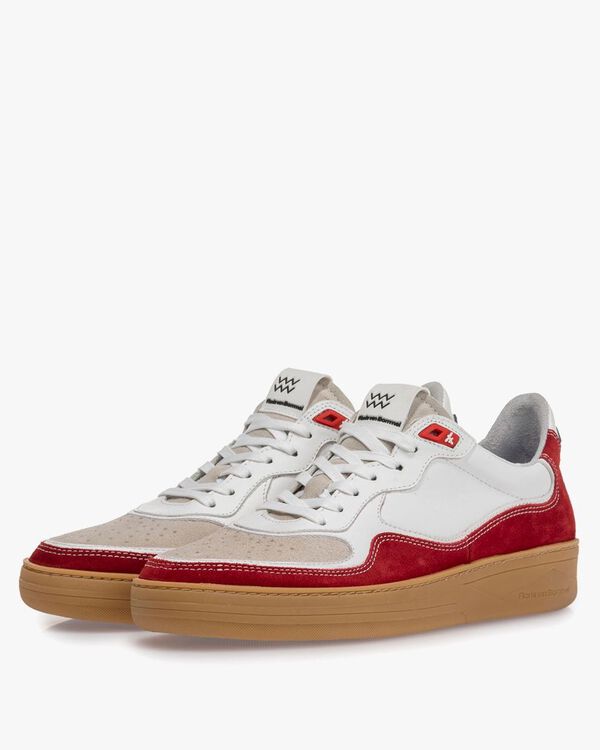 Sneaker suede leather red