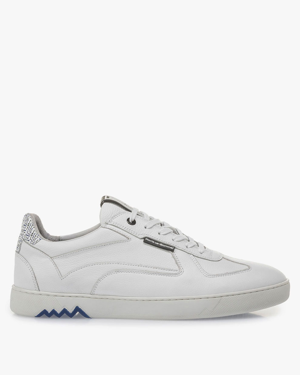 White calf leather sneaker 16342/27 | Floris van Bommel Official®