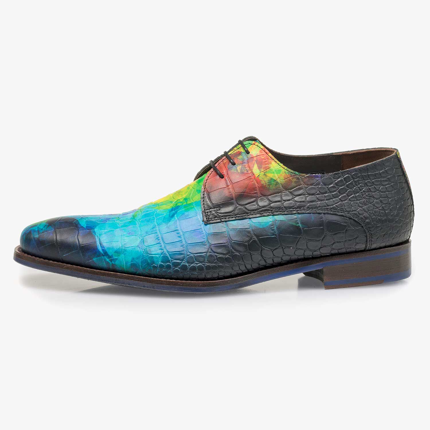 Multi colored calf leather lace shoe 18102 00 Floris van Bommel