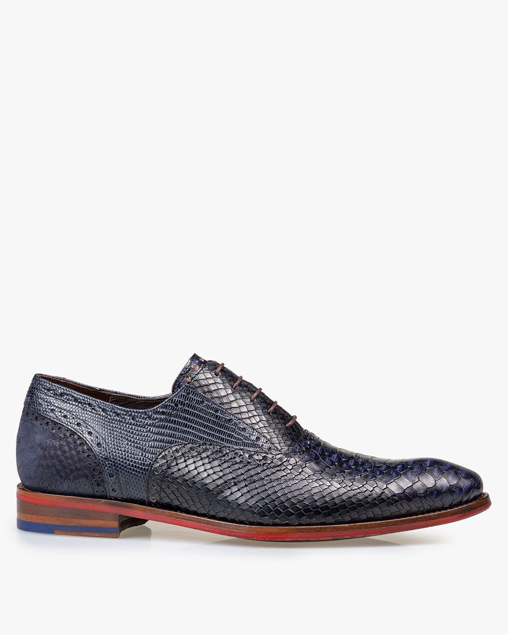 Lace up shoes men De Stapper 05.17 Blue Floris van Bommel