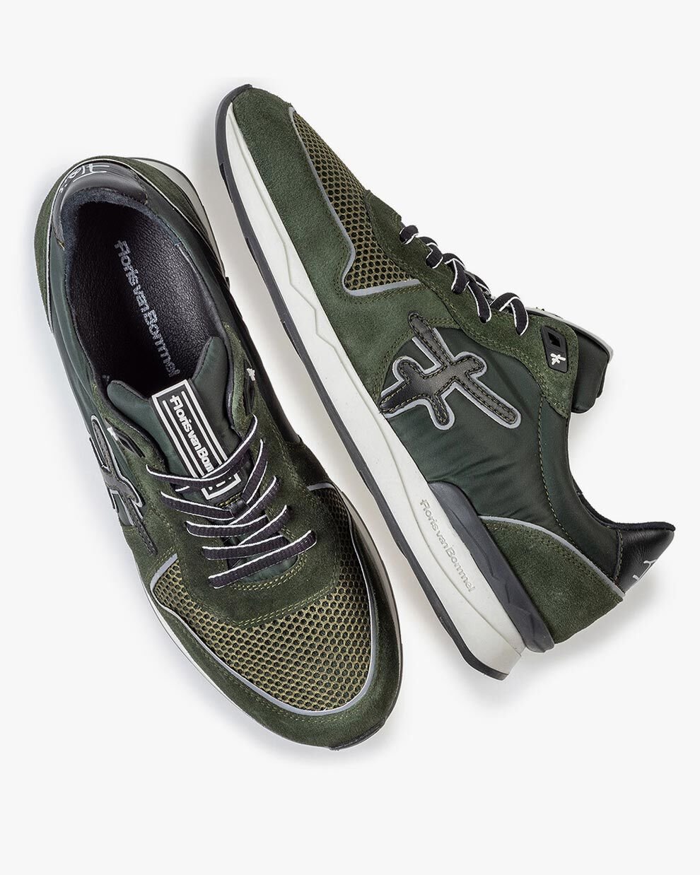 Green suede leather sneaker 16284 03 Floris van Bommel Official
