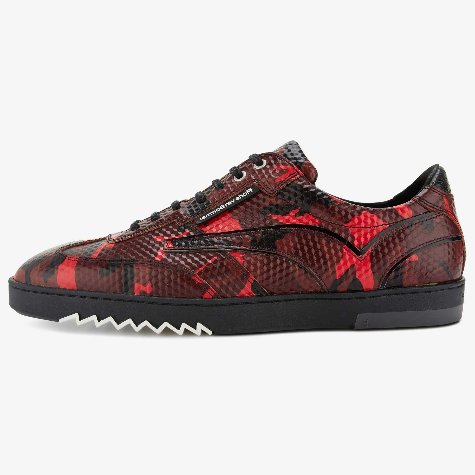 Red snake discount print shoes