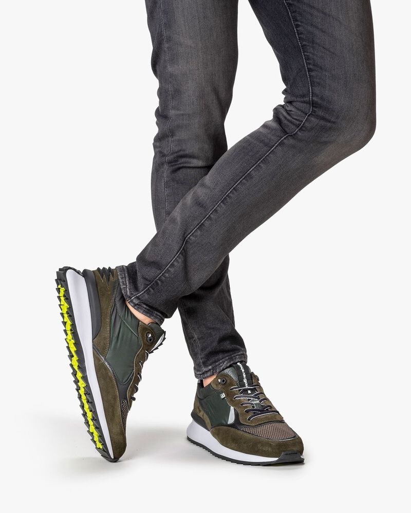 Sharki sneaker suede dark green