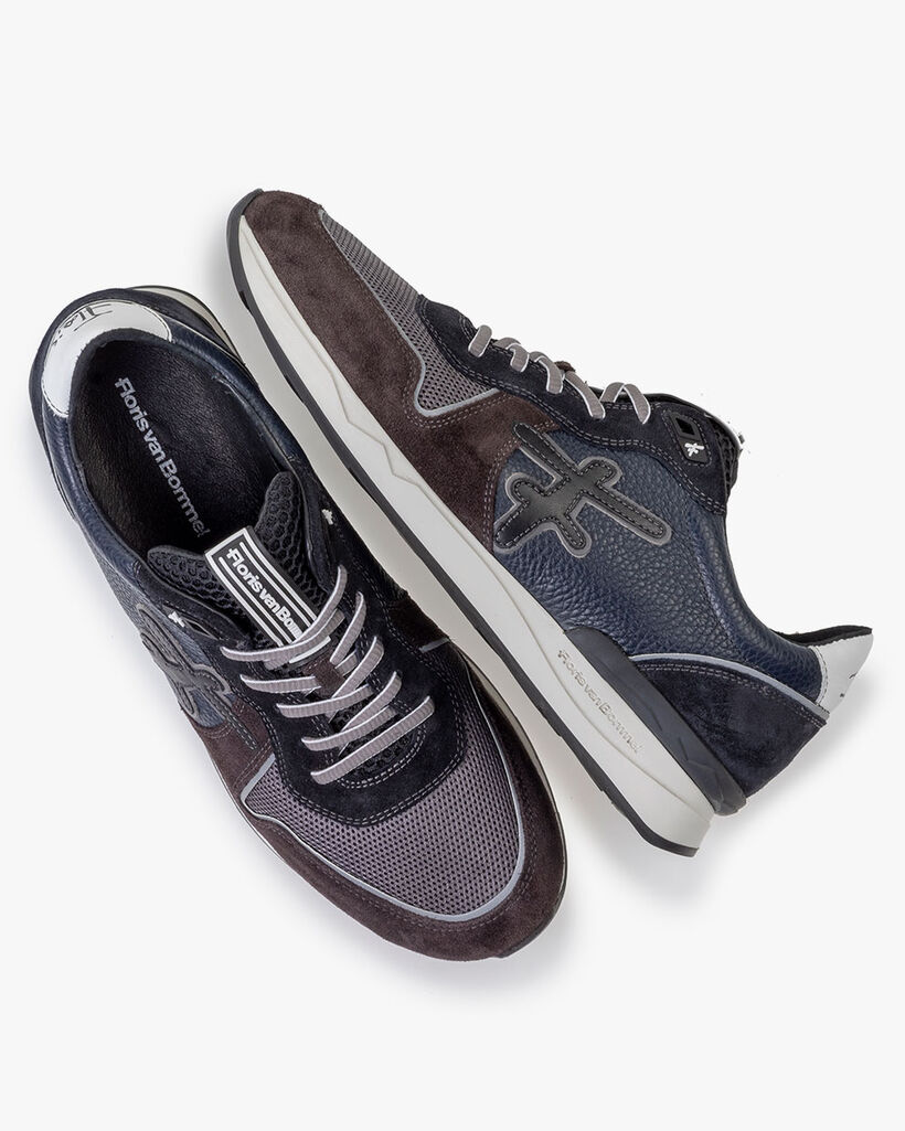 Sneaker suede blue/green