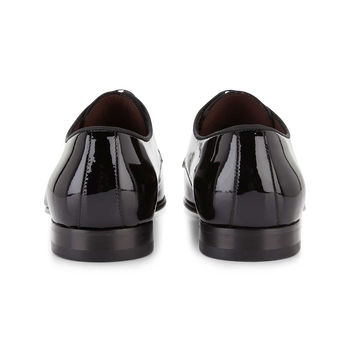 Lace shoe patent leather black