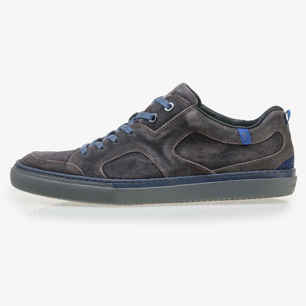 Floris van Bommel men’s grey suede leather sneaker