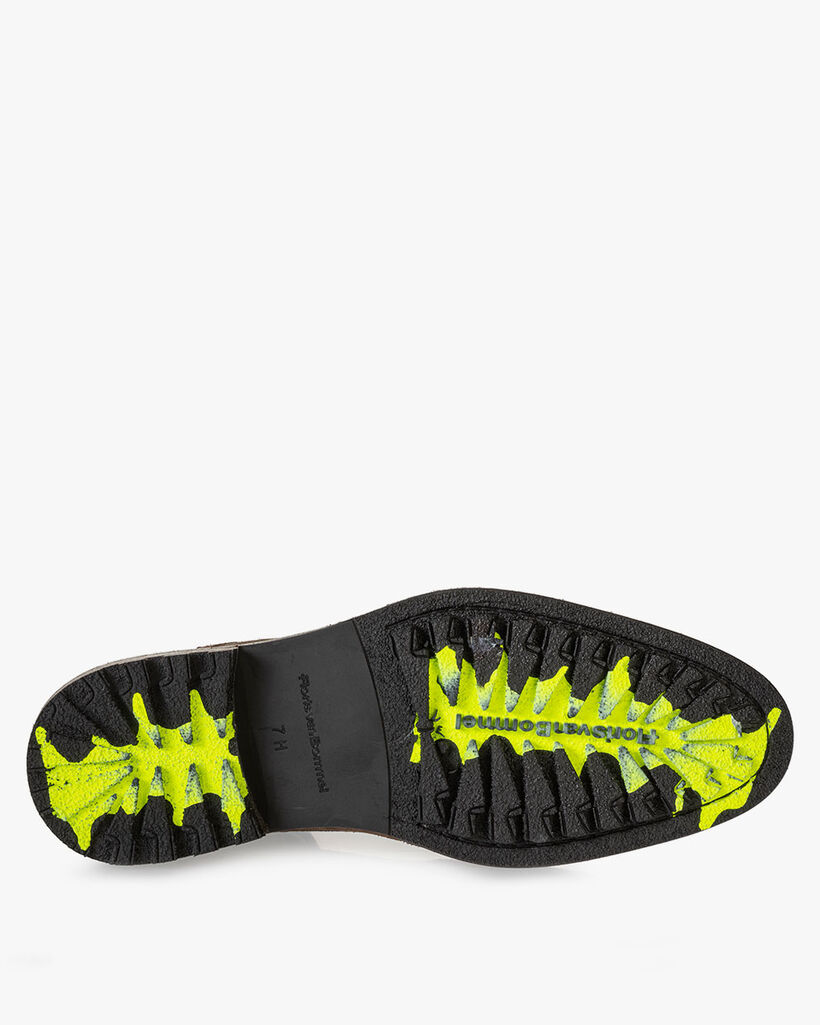 Lace boot suede cognac