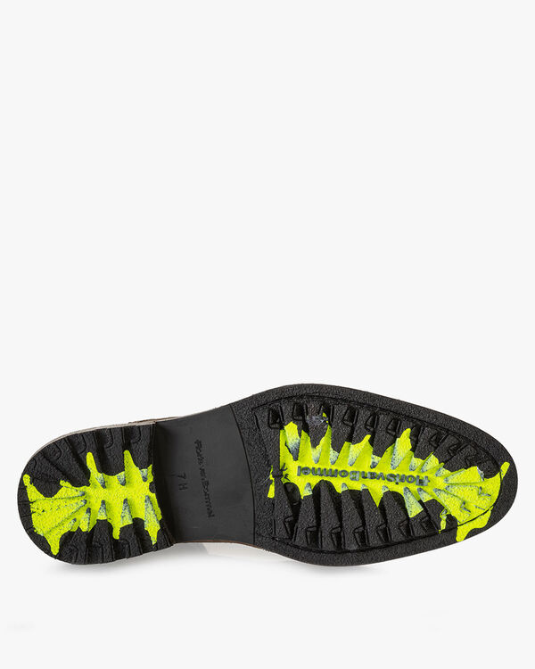 Lace boot suede cognac