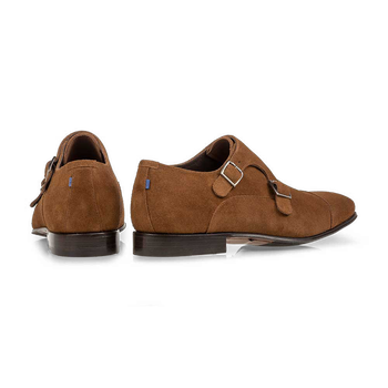Monk strap suede brown