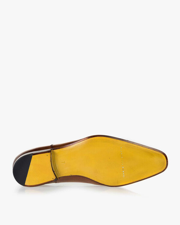 Lace shoe calf leather cognac