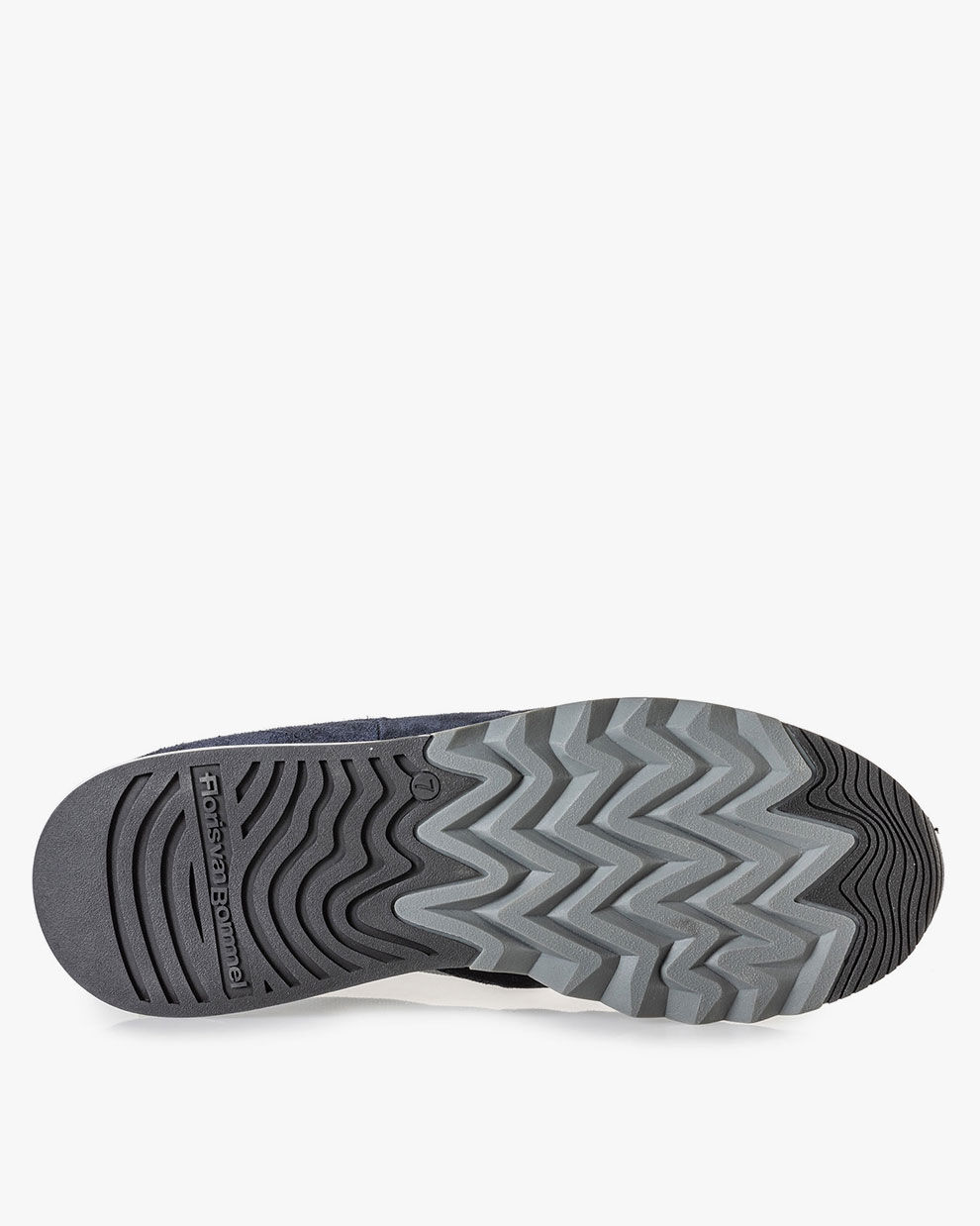 Suede leather sneaker black and grey 16093 23 Floris van Bommel Official
