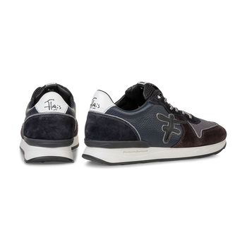 Sneaker suede blue/green