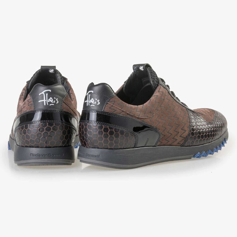 Floris van Bommel men’s brown leather sneaker