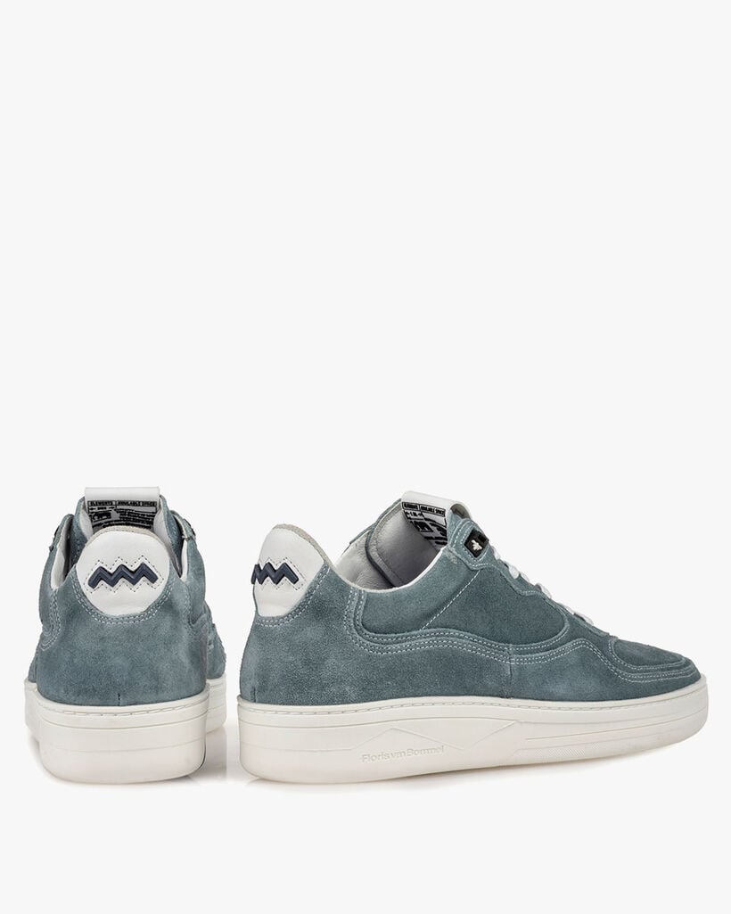 Sneaker suede leather turquoise