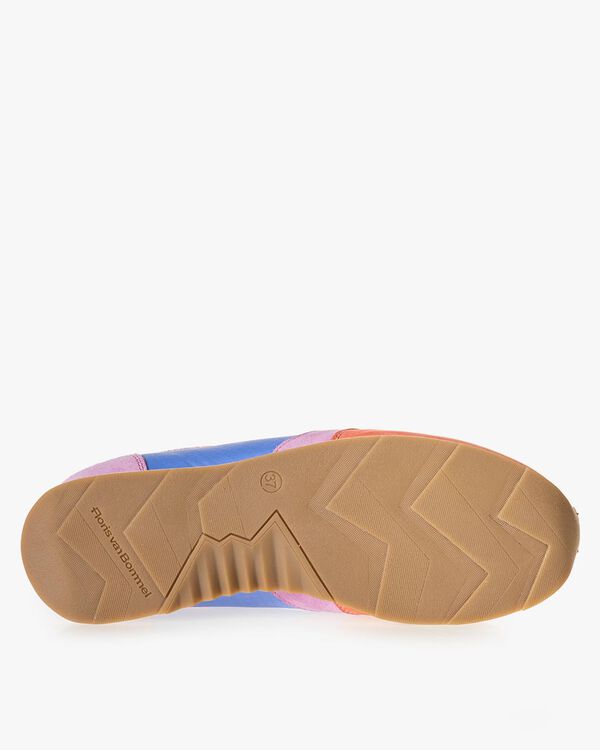 Sneaker nubuck leather multi-colour