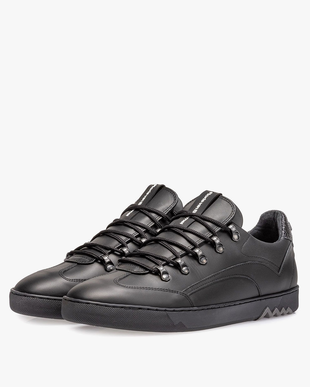 Black leather sneaker 16464/32 | Floris van Bommel Official®