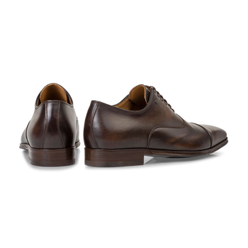 Lace shoe calf leather dark brown