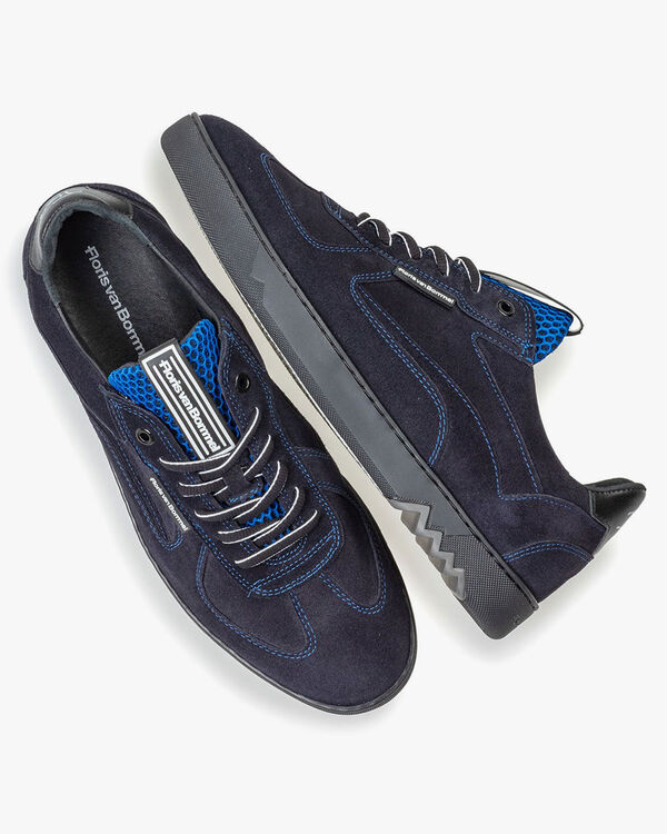 Sneaker suede leather dark blue