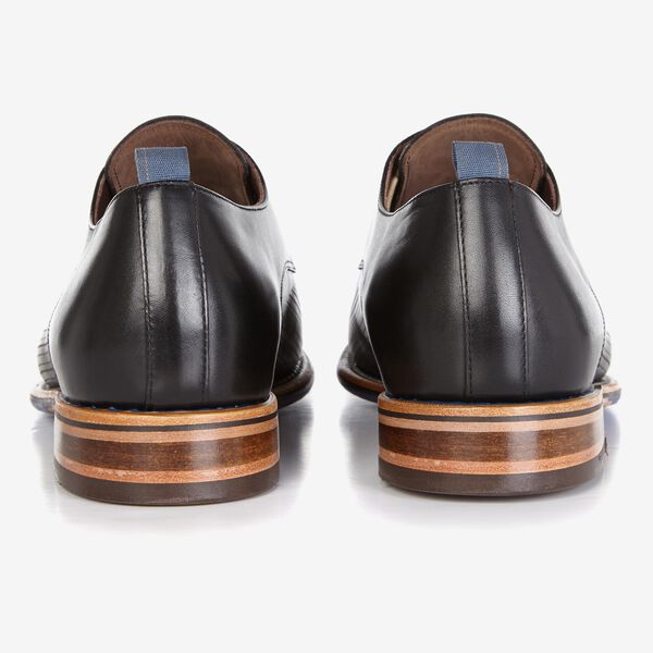 Floris van Bommel black leather men's lace-up shoe