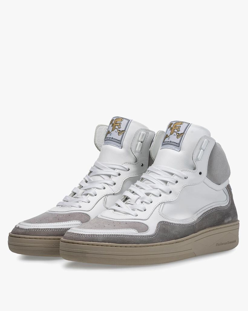 Sneaker calf leather white