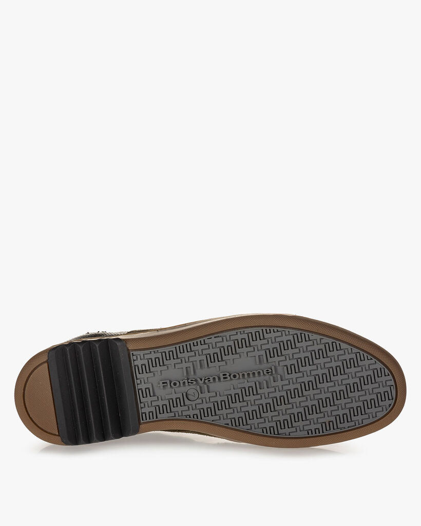 Sneaker suede dark green