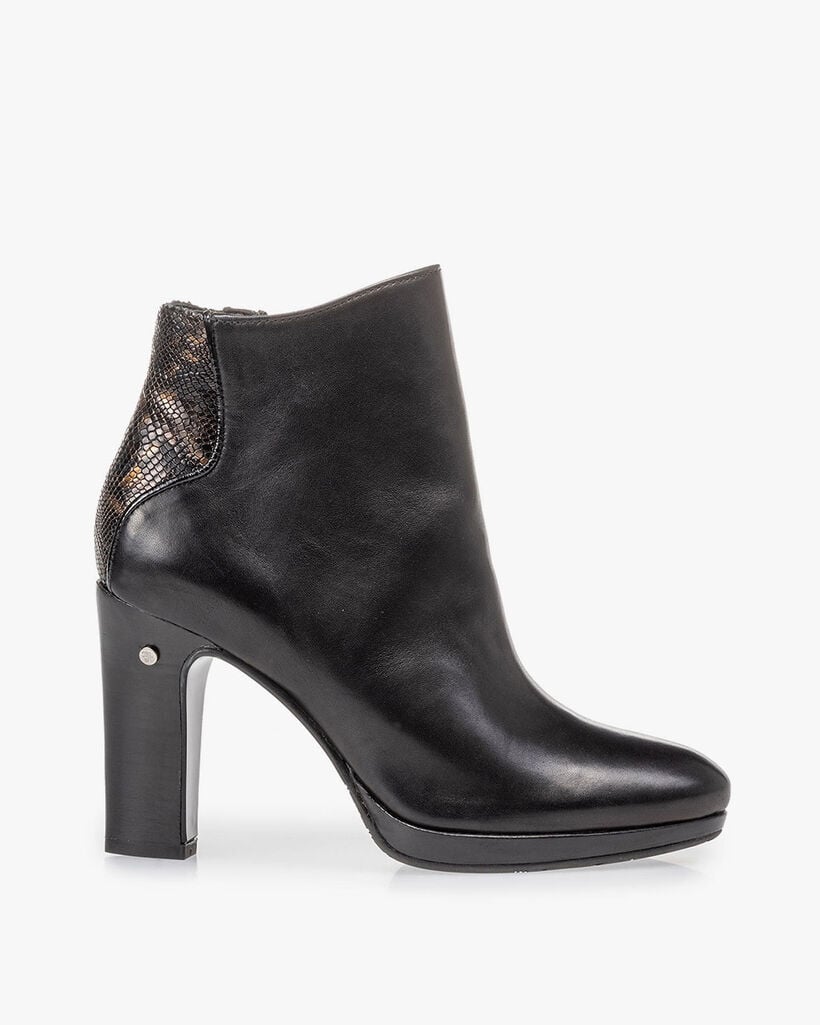 Ankle boot black nappa leather