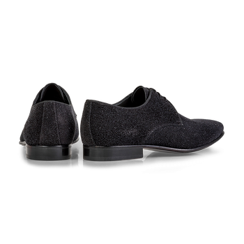Lace shoe suede black