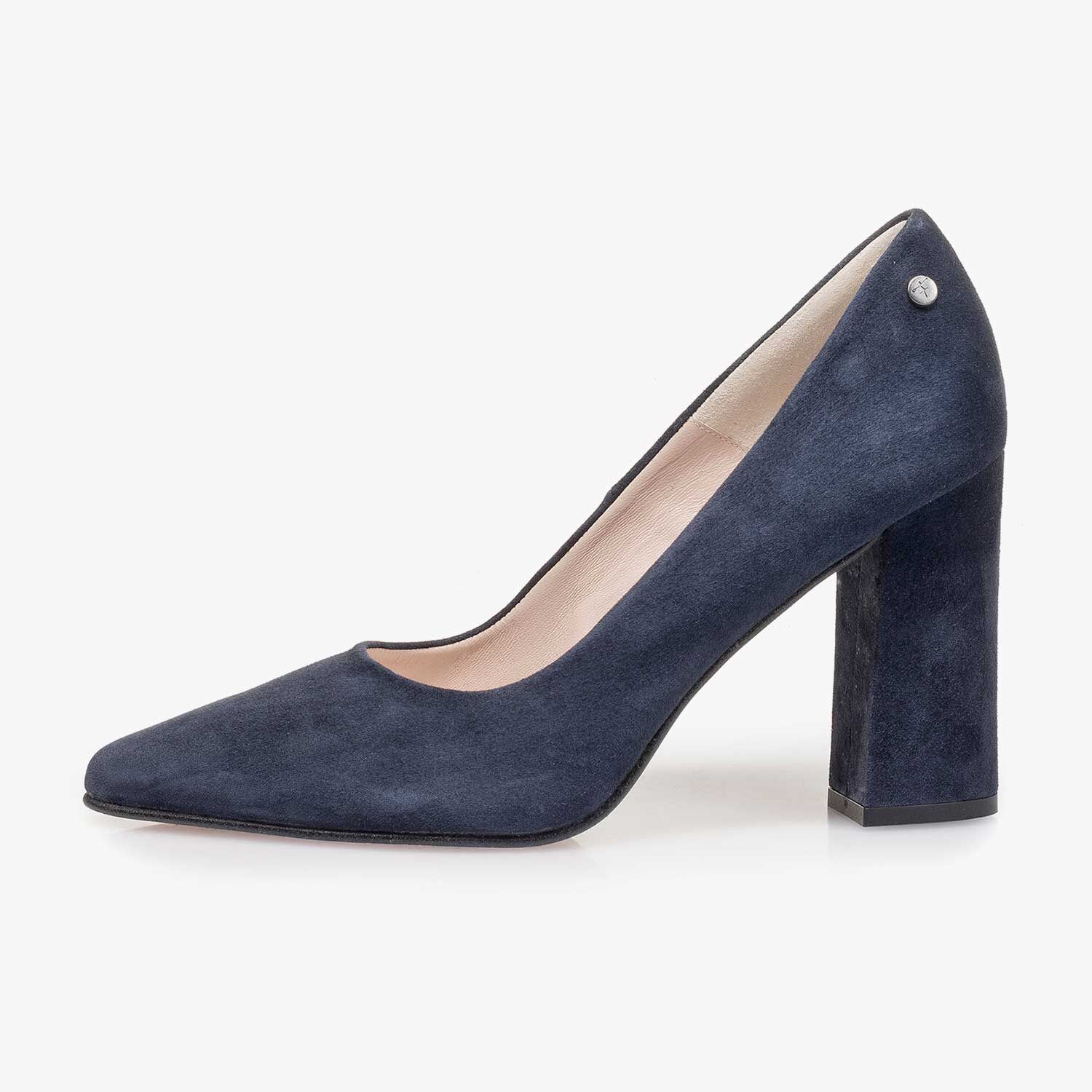 Blue suede leather pumps 85519 10 Floris van Bommel