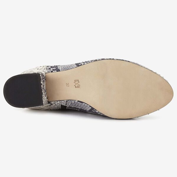 Floris van Bommel grey snake print women's Chelsea ankle boot