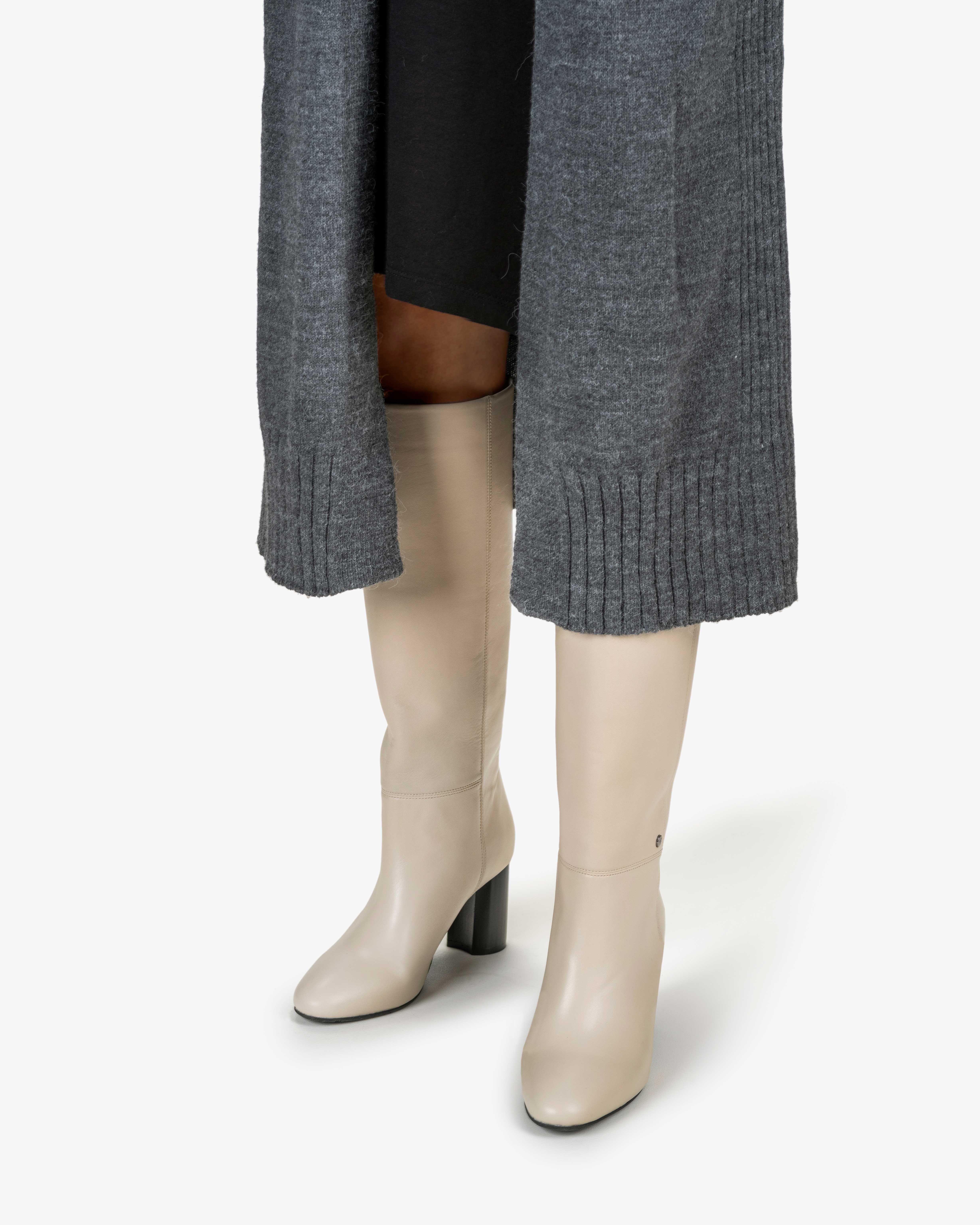 Boot leather beige SFW-80035-22-01 | Floris van Bommel Women®